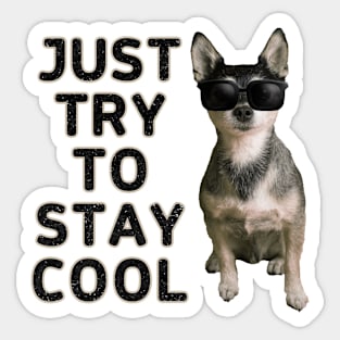 Just try to stay cool Sticker